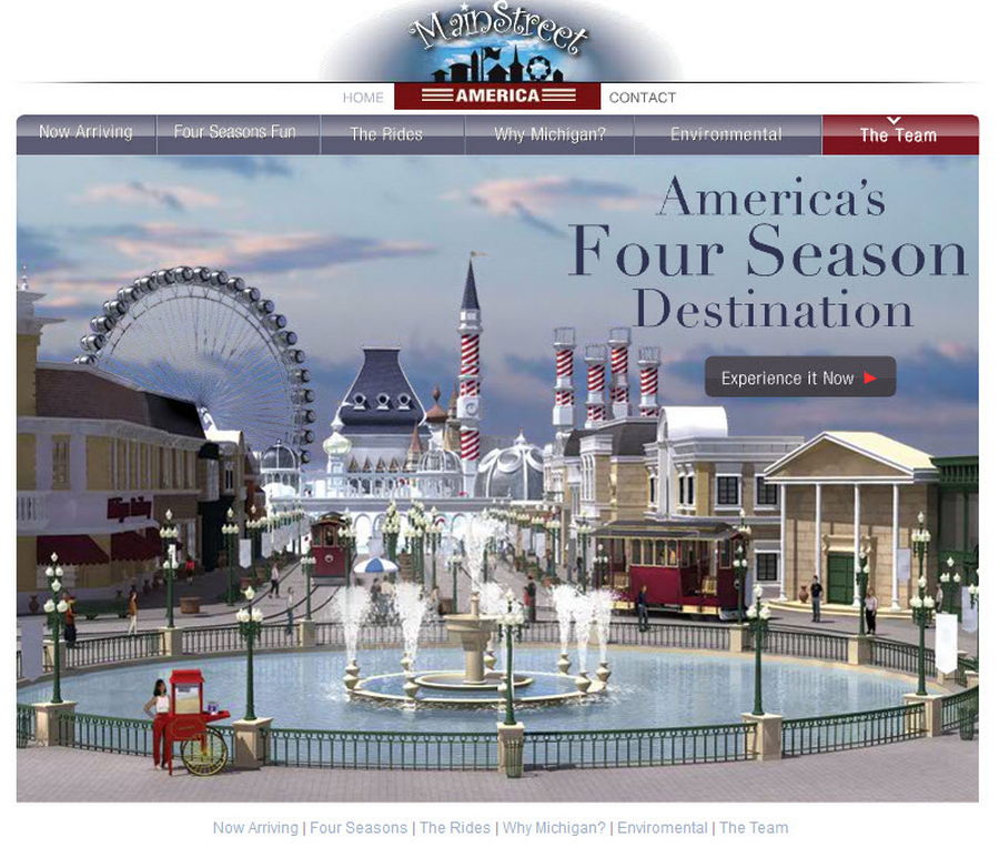 Main Street America Amusement Park (Cancelled) - Recovered From Old Website For Park